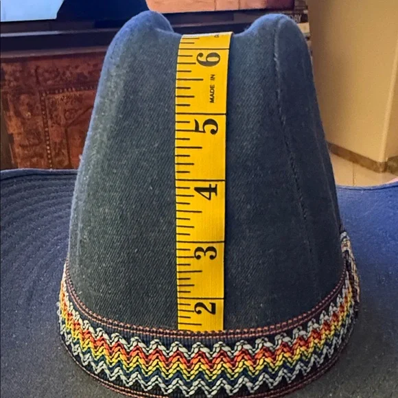 THE DUKE COLLECTION DENIM Blue Cowboy Hat with Multicolor  display picture 2